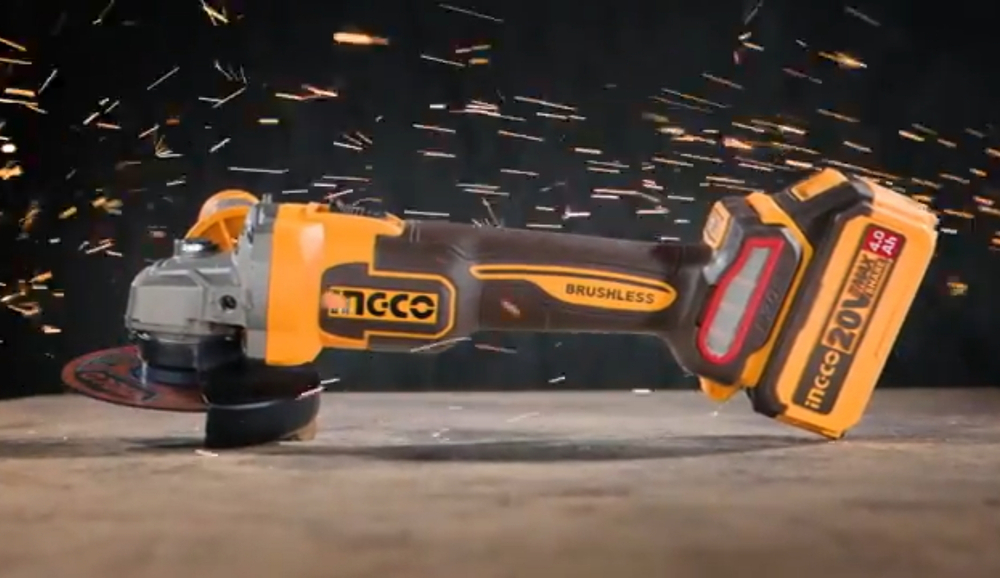 Аккумуляторная угловая шлифовальная машина (УШМ) INGCO CAGLI21154 INDUSTRIAL 20 В 115 мм
