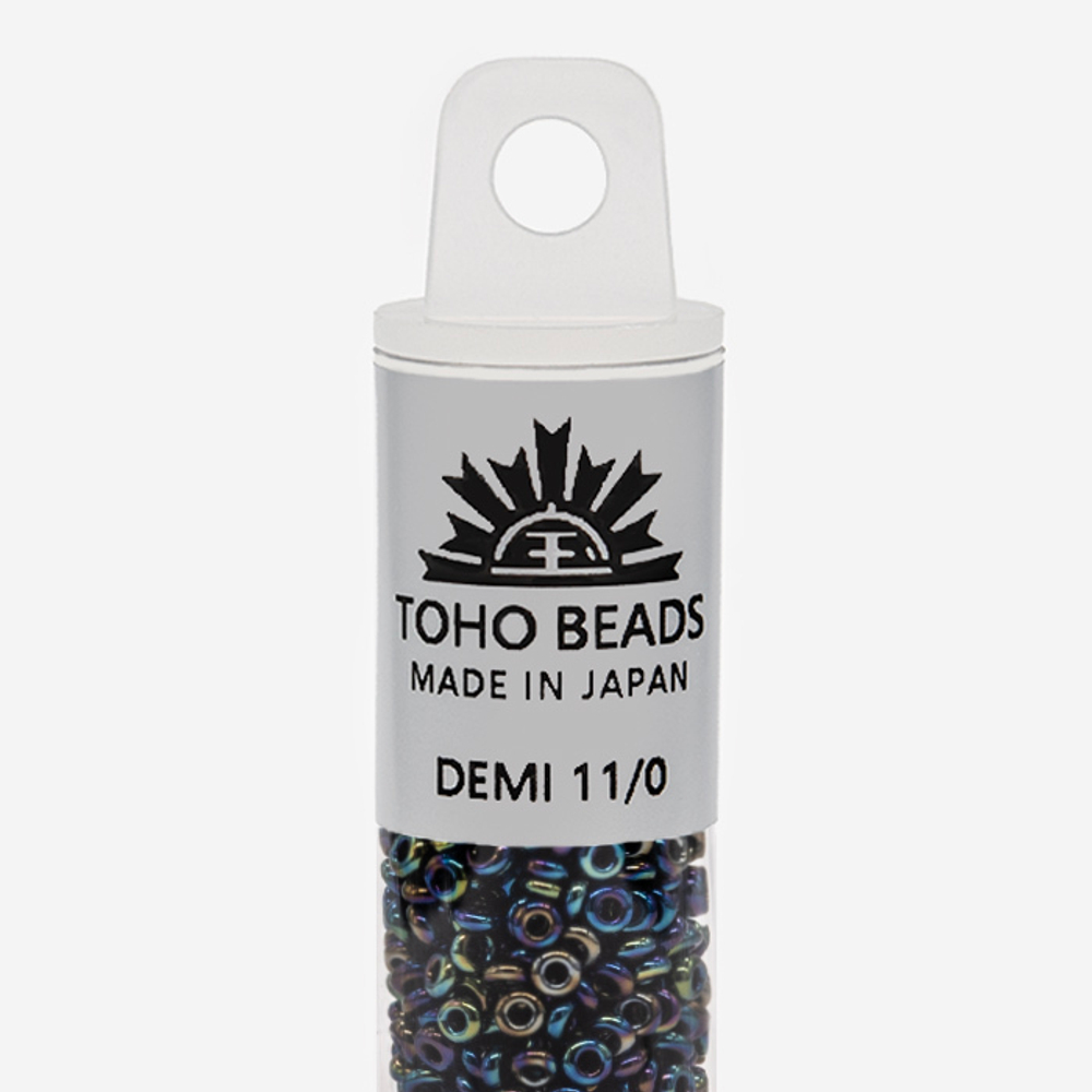 Японский бисер TOHO Demi 11/0 (№82), металлизированный, непрозрачный глянцевый