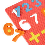 Коврик цифры-примеры 28х24 см, толщина 0,6 см, с-30599