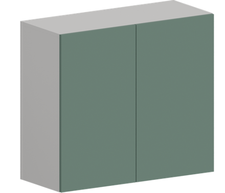 Кухня Модуль ШВ 800 Белый / Матовая мята