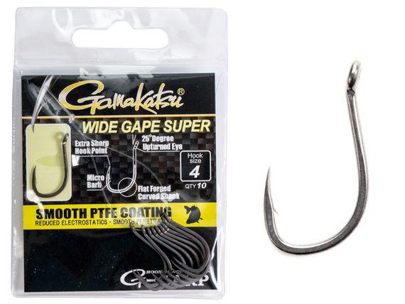 Крючки Gamakatsu G-CARP WIDE GAPE SUPER HOOKS разм. 04 10шт.