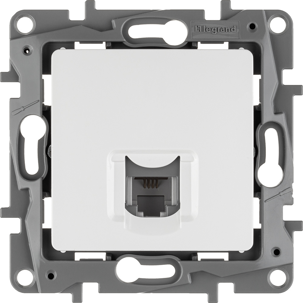 Розетка телефонная RJ11 белый ETIKA Legrand