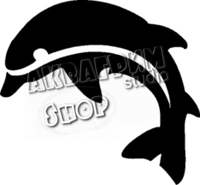 Трафарет для блеск тату "Дельфин