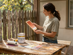 Как перестать бояться краски и обновить дачу за одни выходные?