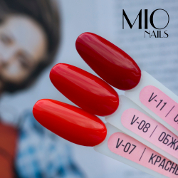 Гель-лак MIO NAILS V-08. Обжигающий Рио, 8мл.