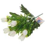 Искусственные цветы «Весеннее вдохновение» Тюльпаны 30см цвет белый