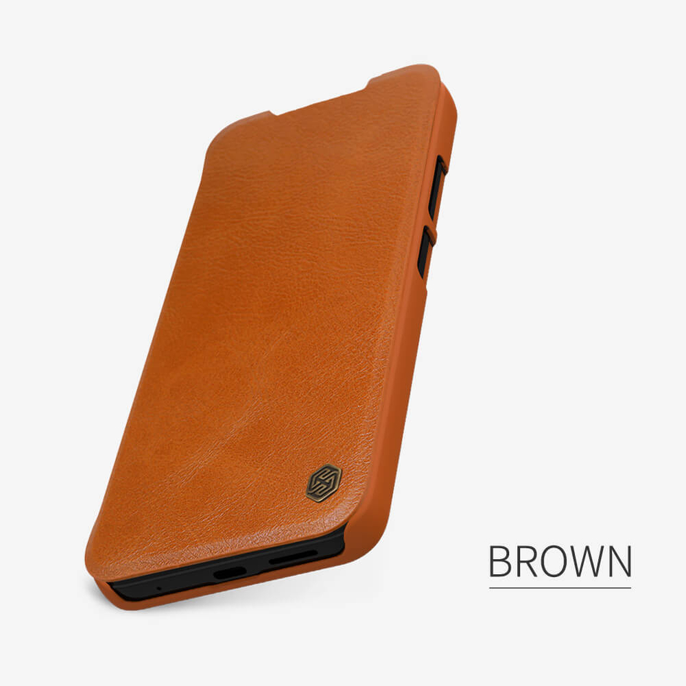 Кожаный чехол-книжка Nillkin Leather Qin для Xiaomi Redmi Note 11 / 11S