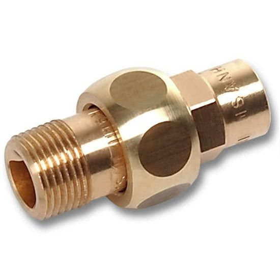 Сгон Sanha 22x1/2" НР с наружной резьбой плоское уплотнение (4331G бронзовые фитинги под пайку)