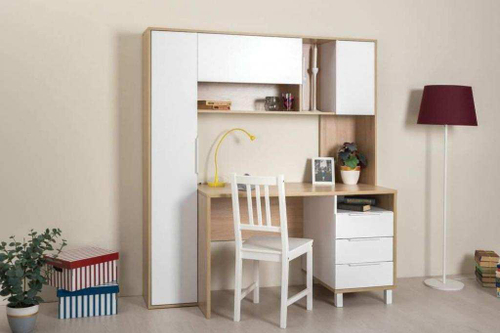 Комфорт Стол компьютерный 12.95 дуб сонома/белый