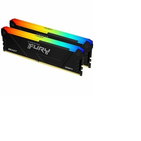Оперативная память KINGSTON DIMM 16Gb DDR4 PC25600 3200MHz Fury Beast RGB Black KF432C16BB2AK2/16 KF432C16BB2AK2/16
