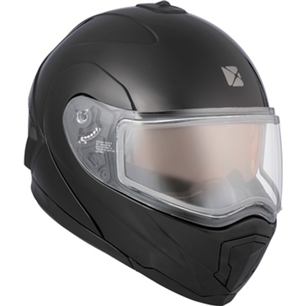 Шлем CKX TRANZ 1.5 AMS SOLID EDL,черный, двойная линза с электроподогревом