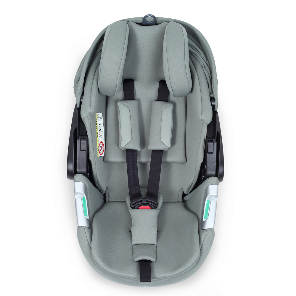 Детская коляска Rant Teo Soft 3 в 1 с автокреслом Aster Zero Olive Cloud
