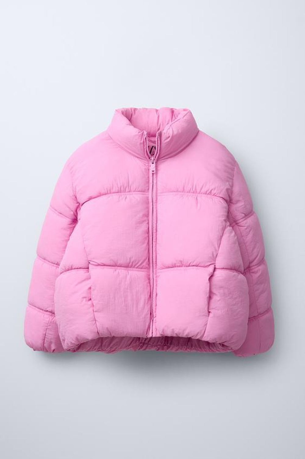 ZARA СТЕГАНАЯ КУРТКА, РОЗОВЫЙ