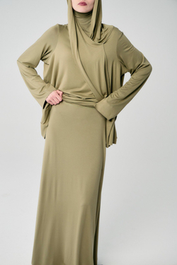 Юбка база прямая хаки