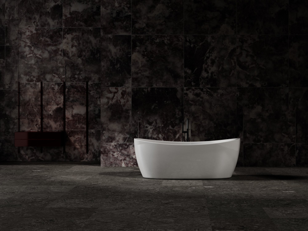Ванна Solid Surface Vincea VBT-6S03MW, 1700*800*630, белый мат., слив-перелив в комплекте
