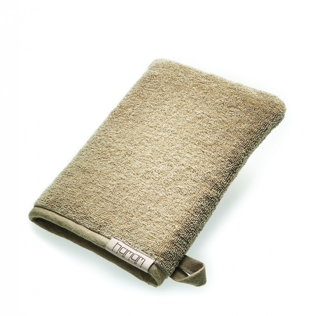 Рукавичка для бани 16x21 Hamam Galata Plain Soft бежевая