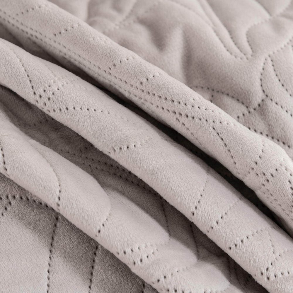 Покрывало 160х220 и наволочка 50х70 Sofi De MarkO Мелисса светло-серое