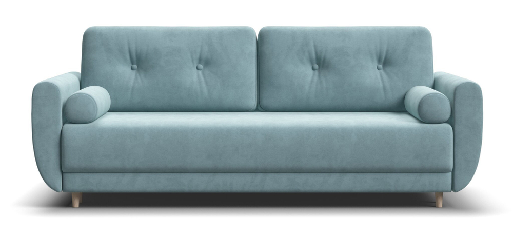 Диван Астон велюр монолит циан (последний экземпляр)