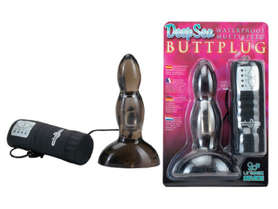 Анальная вибро-втулка Deep Sea (4 скорости) (Цвет: черный)