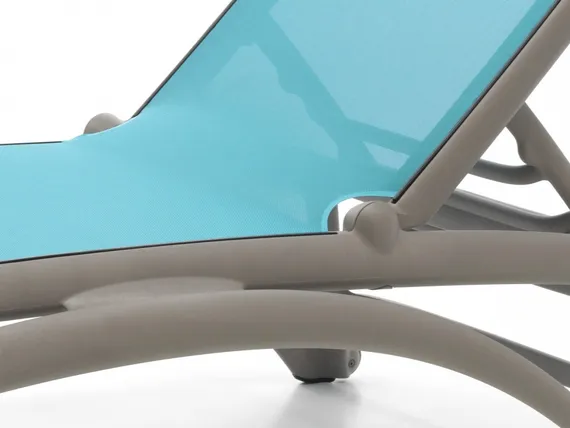 Шезлонг Atlantico, тортора/голубой