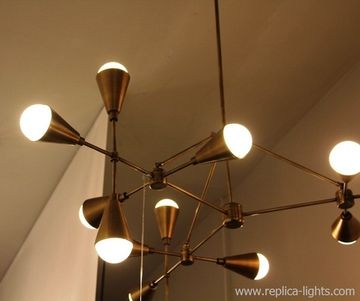 LUCIDE 15 lights chandelier ( brass) by Art - metal