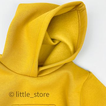 Комплект из футера с начесом "Simple" Горчица