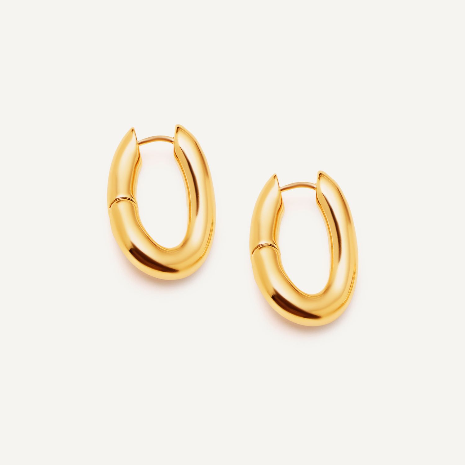 Серьги Plain Comma Earrings – Gold