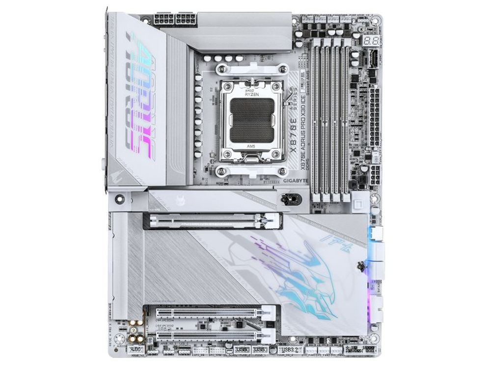 Материнская плата Gigabyte X870e Aorus Pro X3d Ice, Socket AM5, AMD X870E, ATX, RTL