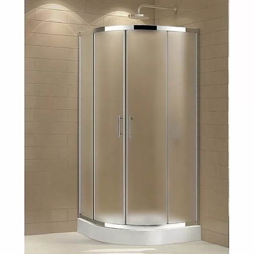 Душевой уголок Cezares Eco 90х90 ECO-R-2-90-P-Cr стекло матовое рифленое/профиль хром