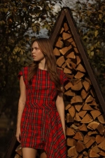 Платье в клетку
