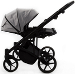 Детская коляска для двойни Adamex Leo Duo 3 в 1 TK01 (СВЕТЛО-СЕРЫЙ)