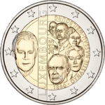 2 евро 2015 Люксембург 125-летие династии Нассау-Вейльбург