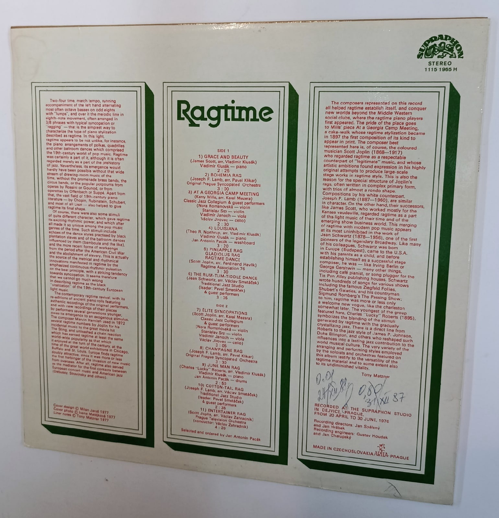 Ragtime (Czechoslovakia 1984)
