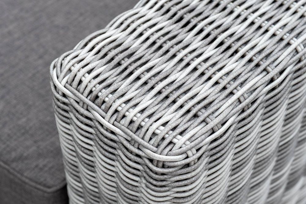 "Боно" кресло из искусственного ротанга, цвет серый