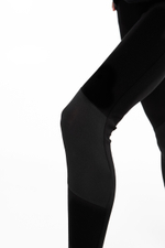 Леггинсы с усиленным коленом и резинкой под стопу Black