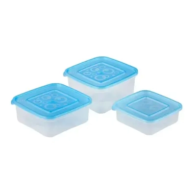 Набор емкостей квадратных (0.4л, 0.7л, 1л)(упаковка 24 шт.) (комплект 24 шт)