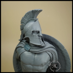 Кабинетная миниатюра , бюст "Леонид" , фотополимер