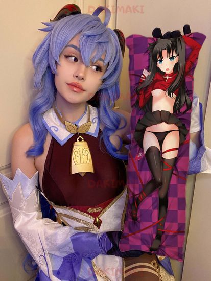 Мини дакимакура Рин Тосака из Судьба Вселенная арт. M0487, 60х20 см