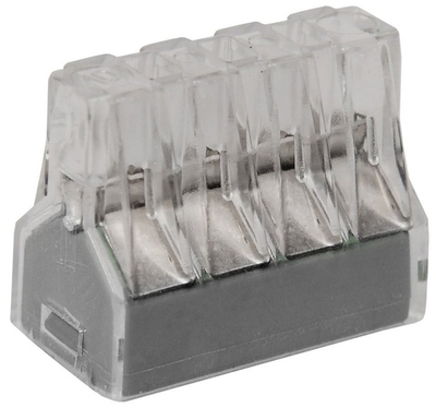 Клемма 8Р х 0,75-2,5 IEK Прозрачно-серая СМК 773-328 с пастой