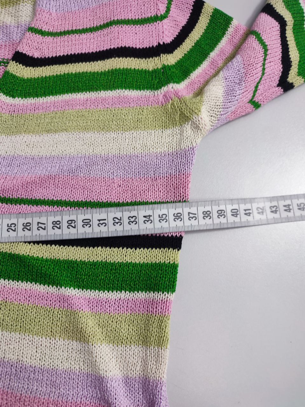 Кардиган в полоску на пуговицах 44 размер