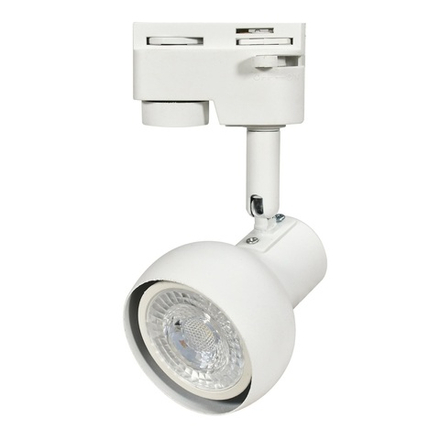 UBL-Q322 GU10 WHITE Светильник-прожектор трековый. Под лампу GU10. Корпус белый. ТМ Volpe
