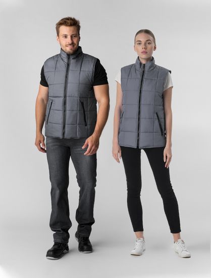 Жилет утепленный "Офис" (серый)