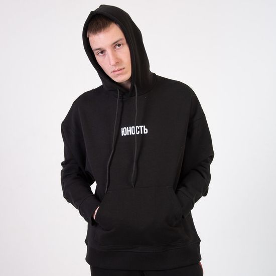Худи ЮНОСТЬ™ «Большой кот» (Чёрный)