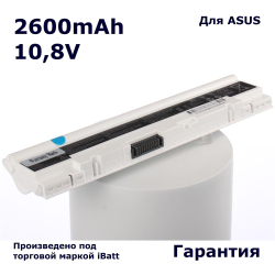 Аккумулятор iBatt 2600mAh, для A32-1025 A31-1025 iB-A293H iB-A294 iB-A302H 11-1294 iB-A294H