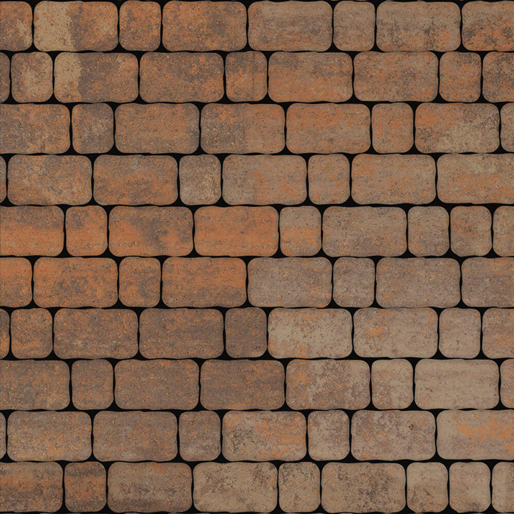 Тротуарная плитка Арена - Листопад гладкий Клен, комплект из 2 видов плит