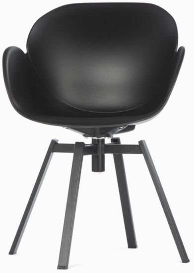 Кресло вращающееся Rezeda черный пластик