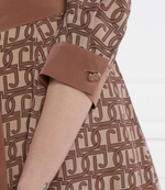 Шелковое платье с ремешком Liu Jo - коричневый(CA4398 T3598)