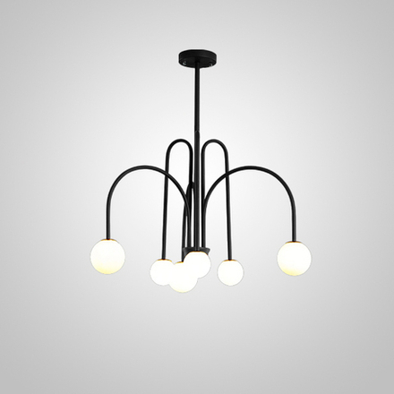 Люстра На Штанге Day L6 D75 Black By Imperiumloft