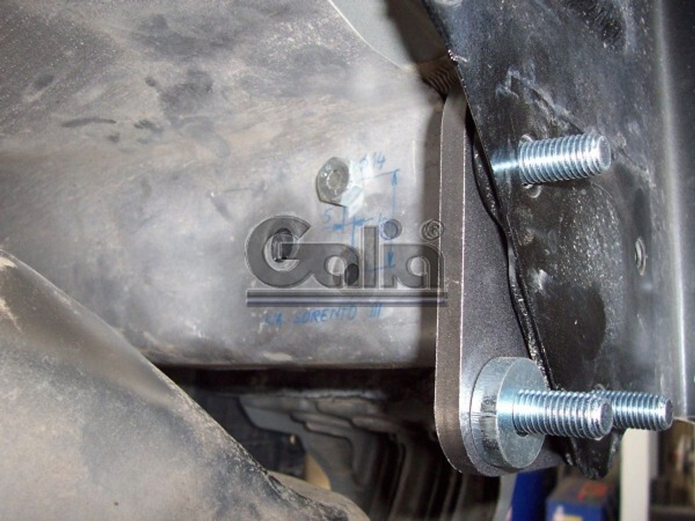 Фаркоп оцинкованный Galia H069C для Hyundai Santa Fe 2006-2012, Kia Sorento 2009-2012(паспорт и сертификат в комплекте)(без электрики)