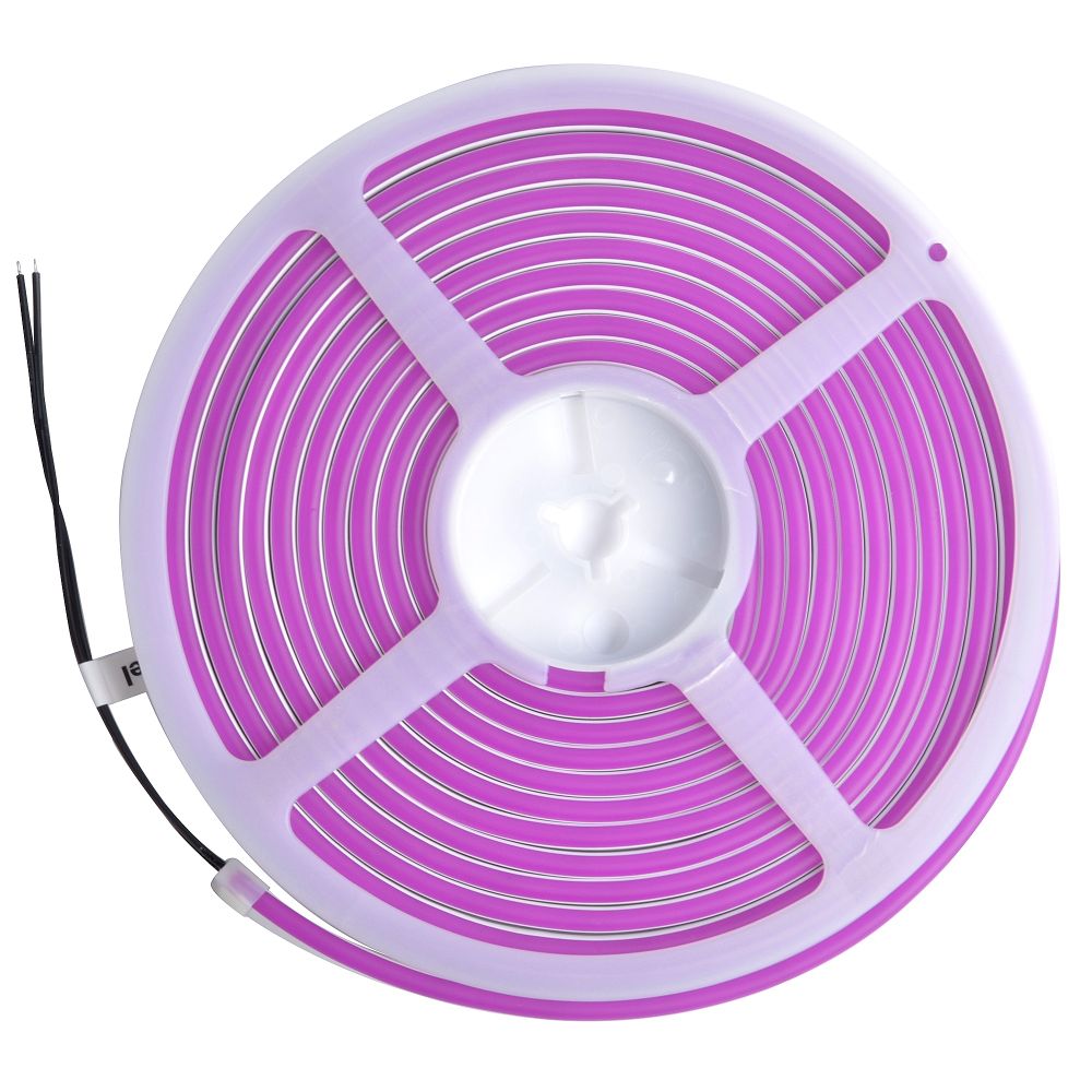 ULS-N01-2835-120LED-m-6mm-IP67-DC12V-9W-m-5M-PURPLE Гибкая светодиодная лента. NEON. Катушка 5м. в блистере. Фиолетовый свет. ТМ Uniel
